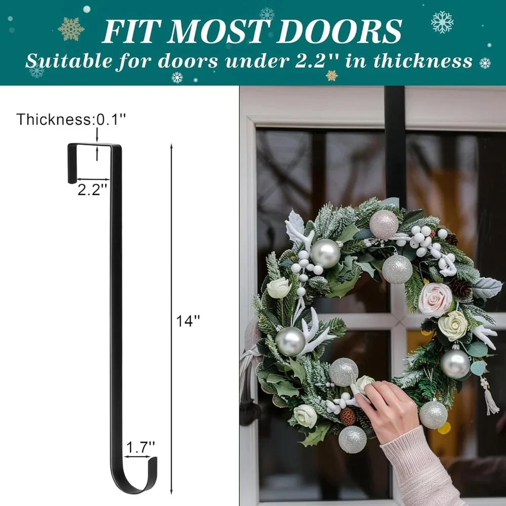 Multi-Functional Wreath Holder - Effortless Installation and Stylish Decor